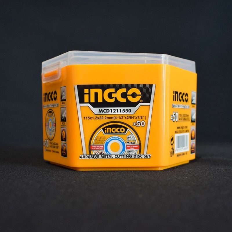 Δίσκοι Κοπής Σιδήρου inox 50 τεμ / κουτί Φ 115mm MCD1211550 INGCO - Image 3