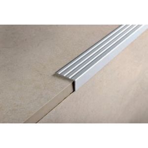 Διακοσμητικό προφίλ αλουμινίου σκαλοπατιού με γωνία - Image 2