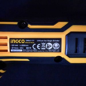 Επαγγελματικός Γωνιακός Τροχός Μπαταρίας 20V Li-Ion SOLO CAGLI1151 INGCO - Image 9