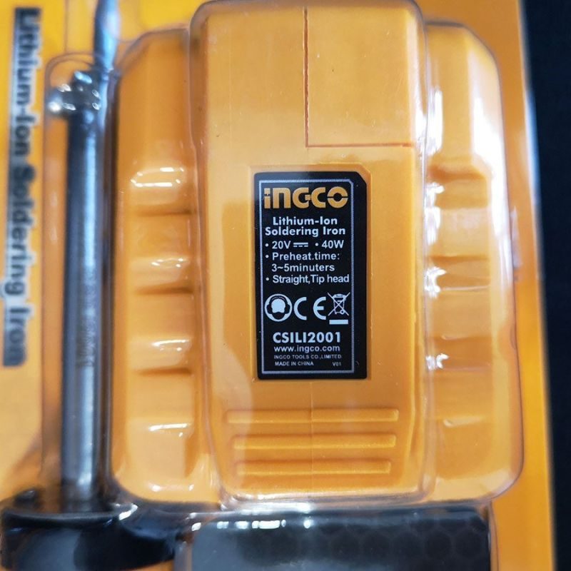 Κολλητήρι Μπαταρίας 20V Li-Ion SOLO CSILI2001 INGCO - Image 7