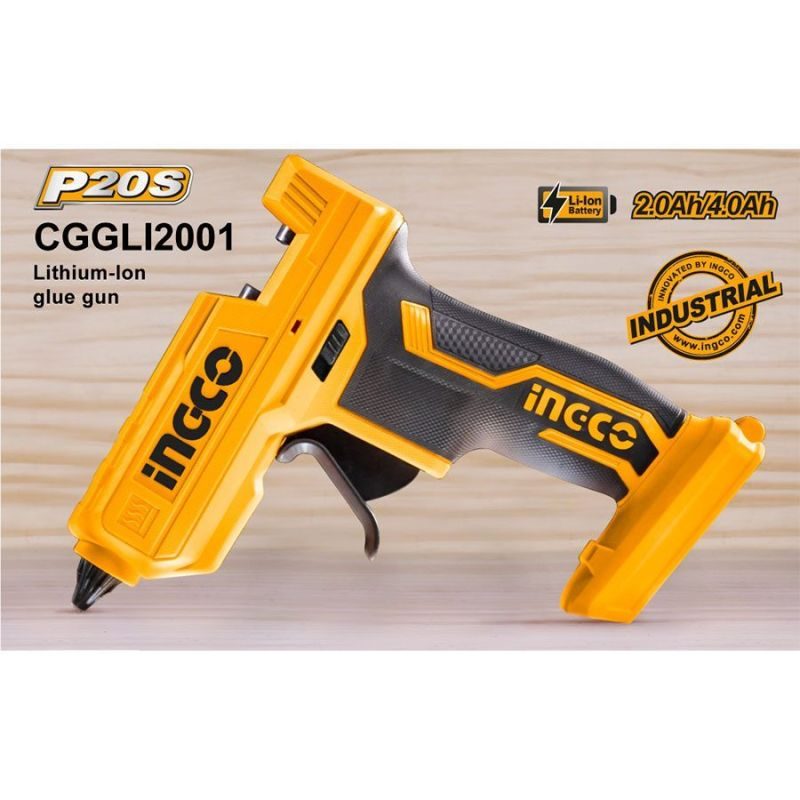 Πιστόλι Θερμόκολλας Μπαταρίας 20V Li-Ion SOLO CGGLI2001 INGCO - Image 5