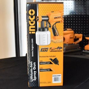 Πιστόλι Βαφής Μπαταρίας 20V Li-Ion SOLO CSGLI2001 INGCO - Image 2