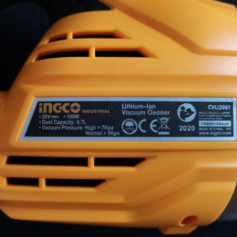 Σκουπάκι Μπαταρίας 20V Li-Ion SOLO CVLI2001 INGCO - Image 8