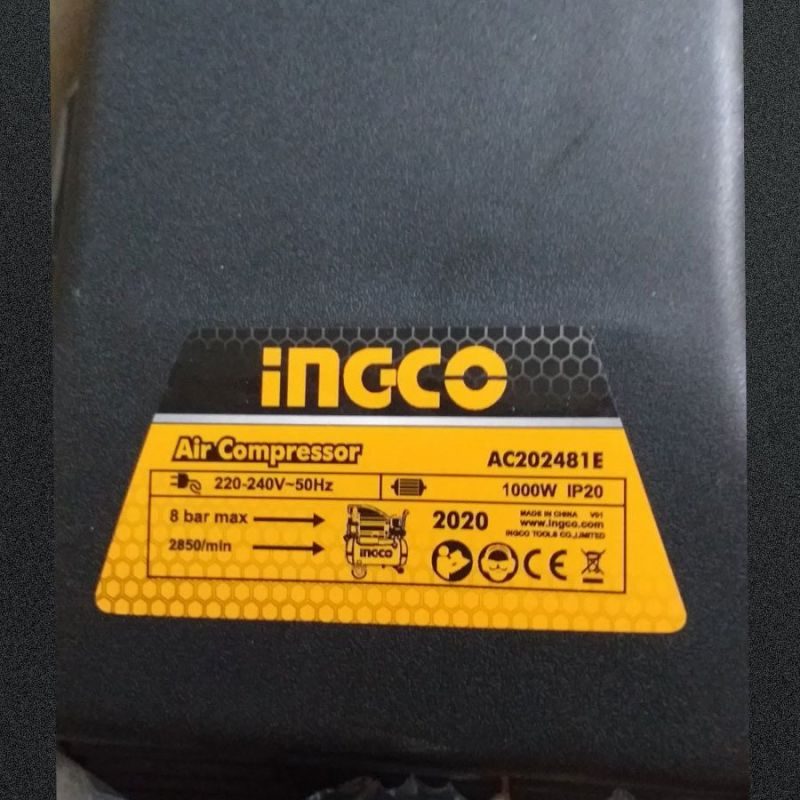 Αεροσυμπιεστής 24 Lit AC202481E INGCO - Image 2