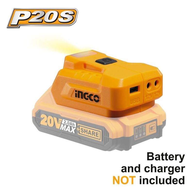 Φορτιστής USB-A 20V Li-Ion Powerbank SOLO CUCLI2022 INGCO