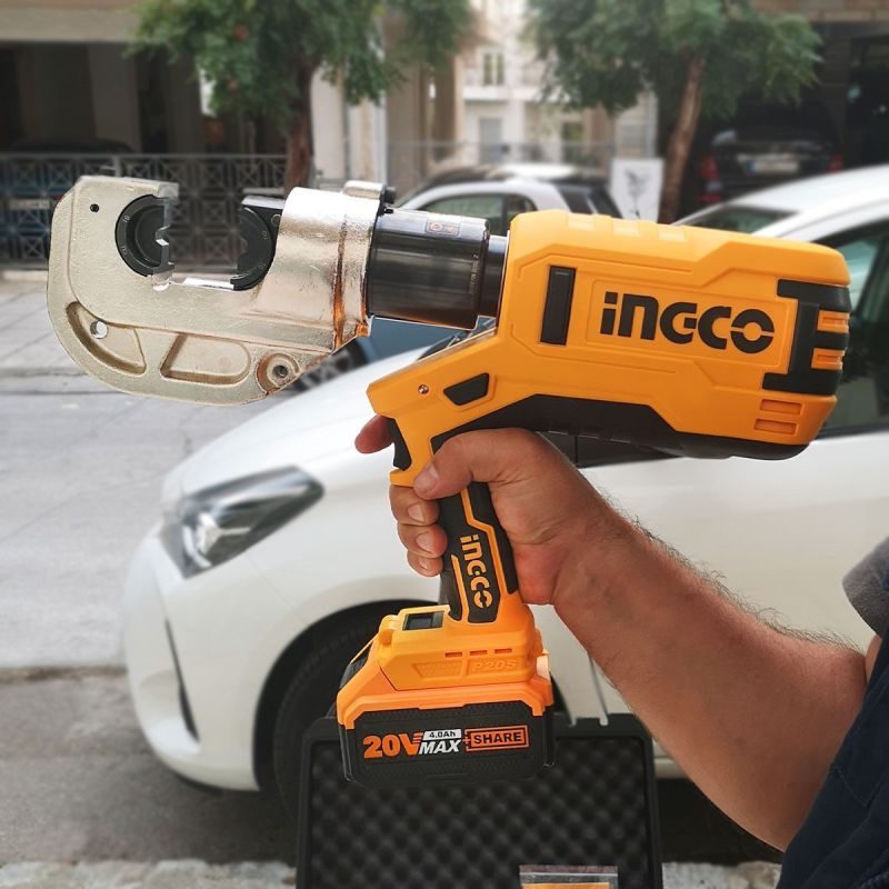 Υδραυλική Πρέσσα Καλωδίων Μπαταρίας 20V Li-Ion CTLI2002 INGCO - Image 4