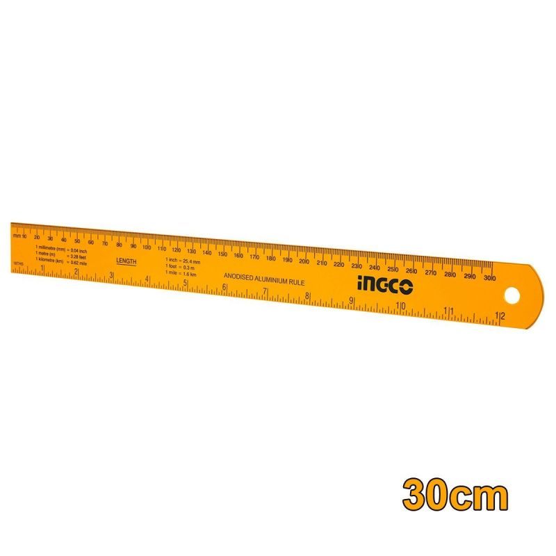 Χάρακας - Ρίγα Αλουμινίου 30cm HSR23002 INGCO