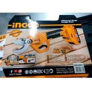 Επαγγελματικό Ψαλίδι Κλαδέματος Μπαταρίας 20V Li-Ion CSSLI20011 INGCO - Image 3