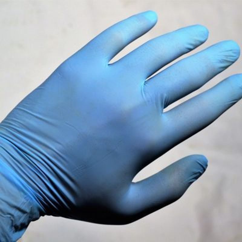 Γάντια νιτριλίου ελαστικά εργασίας