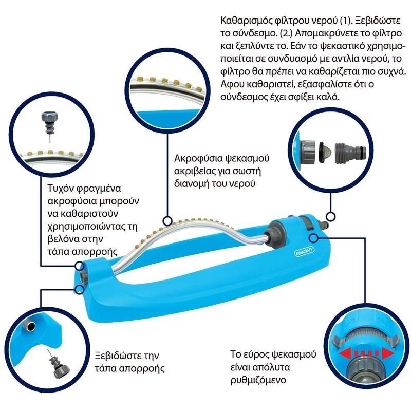Ψεκαστήρας ποτίσματος Premium παλλόμενος AQUACRAFT - Image 2