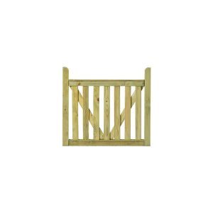 Ξύλινος φράχτης Μονακό 90(Y) x 100εκ. | πόρτα - Image 2