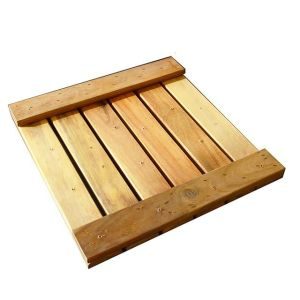 Πάτημα ξύλινο ακακία με ξύλινη βάση 30 x 30εκ.