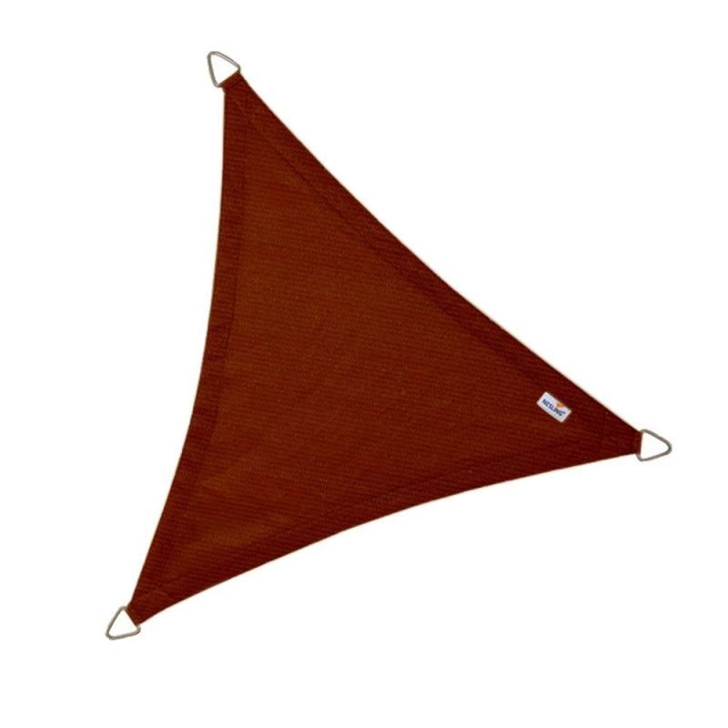 Τρίγωνο πανί σκίασης 285gsm 3,6x3,6x3,6μ. Κεραμιδί - Image 4