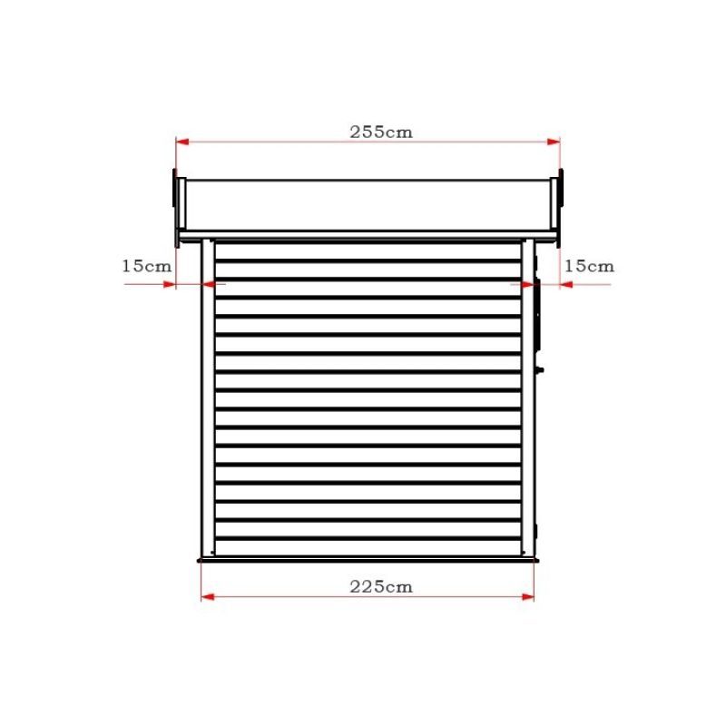 Ξύλινη αποθήκη κήπου 225 x 225εκ. 226(Y) x 225 x 225εκ. - Image 3