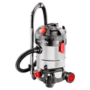 GRAPHITE Σκούπα Inox Υγρών/ Στέρεων 1500W, 30L 59G607