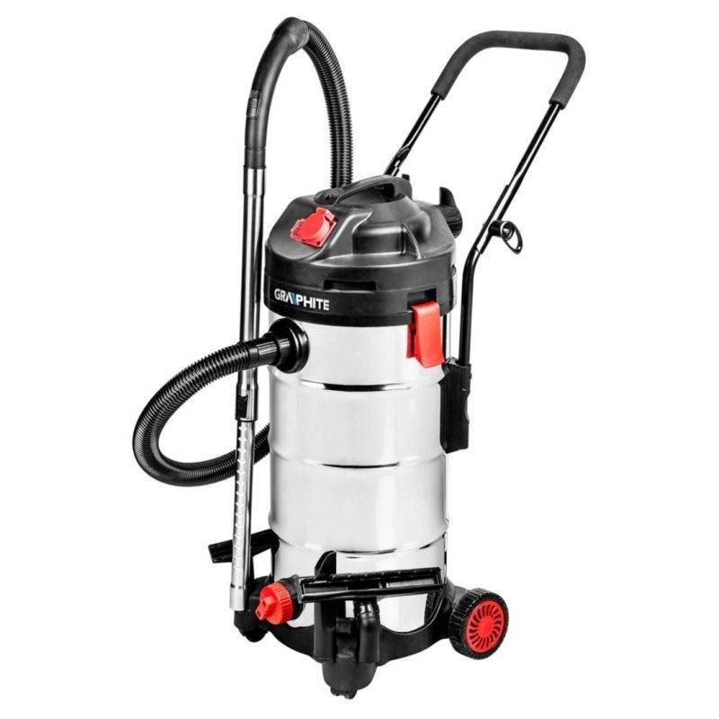 GRAPHITE Σκούπα Inox Υγρών/ Στέρεων 1500W, 40L 59G608