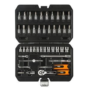 NEO TOOLS Σετ καστάνια  καρυδάκια 1/4" 46 τεμ. 08660