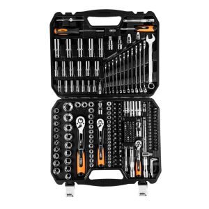 NEO TOOLS Σετ καστάνια με καρυδάκια και κλειδιά 1/2", 3/8" & 1/4" 219 τεμ. 08671