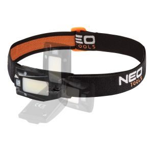 NEO TOOLS Φακός κεφαλής με αισθητήρα κίνησης επαναφορτιζόμενος 180Lumens 99069