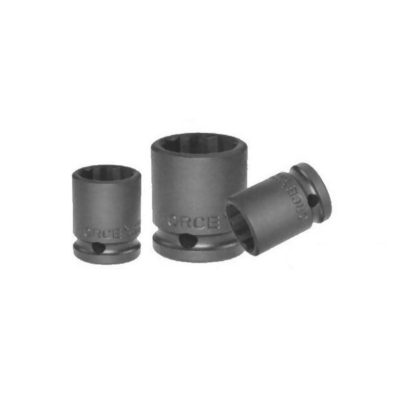 Καρυδάκια πολύγωνα μαύρα αέρος 1/2 FORCE 17-36mm
