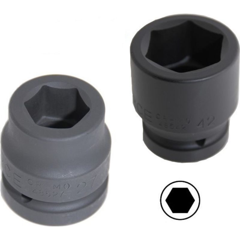 Καρυδάκια μαύρα αέρος 3/4 FORCE εξάγωνα 17-65mm