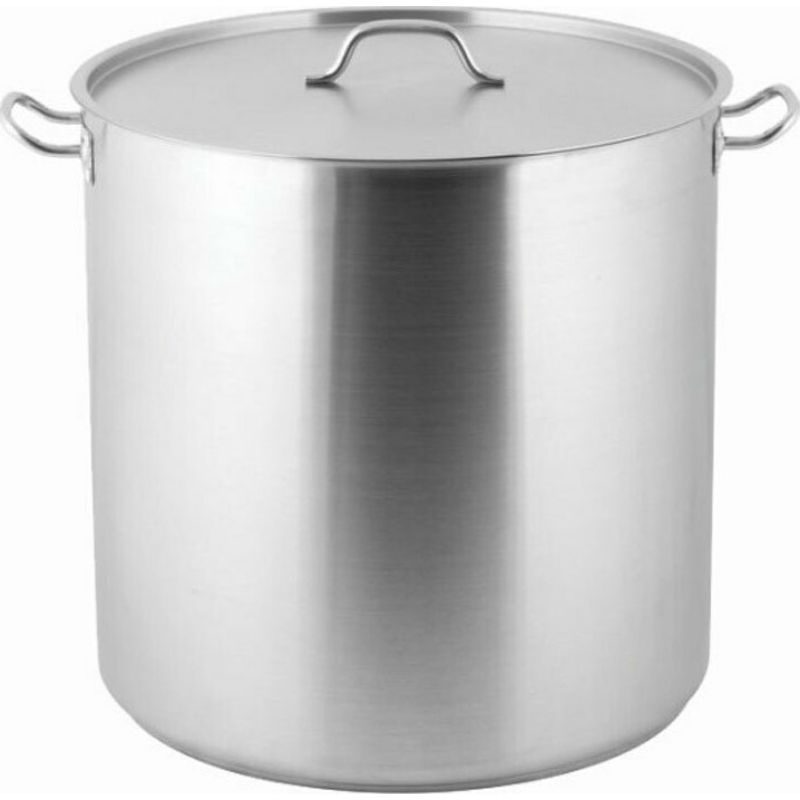 Μαρμίτα βαθειά επαγγελματική INOX με καπάκι