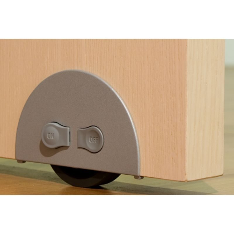 Ρόδα επίπλου αλουμινίου On-Off 25mm