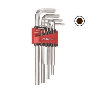 Κλειδιά Allen μακριά σετ 7 & 10 τεμαχίων Chrom Vanadium FORCE