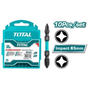 TOTAL ΜΥΤΕΣ ΜΑΓΝΗΤΙΚΕΣ ΜΑΥΡΕΣ ΔΙΠΛΕΣ ΡH2 65mm 10ΤΕΜ (TACIM16PH233)