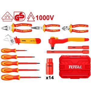 TOTAL ΚΑΣΕΤΙΝΑ ΕΡΓΑΛΕΙΩΝ ΧΕΙΡΟΣ 1000V VDE 26ΤΕΜ (THKITH2601)