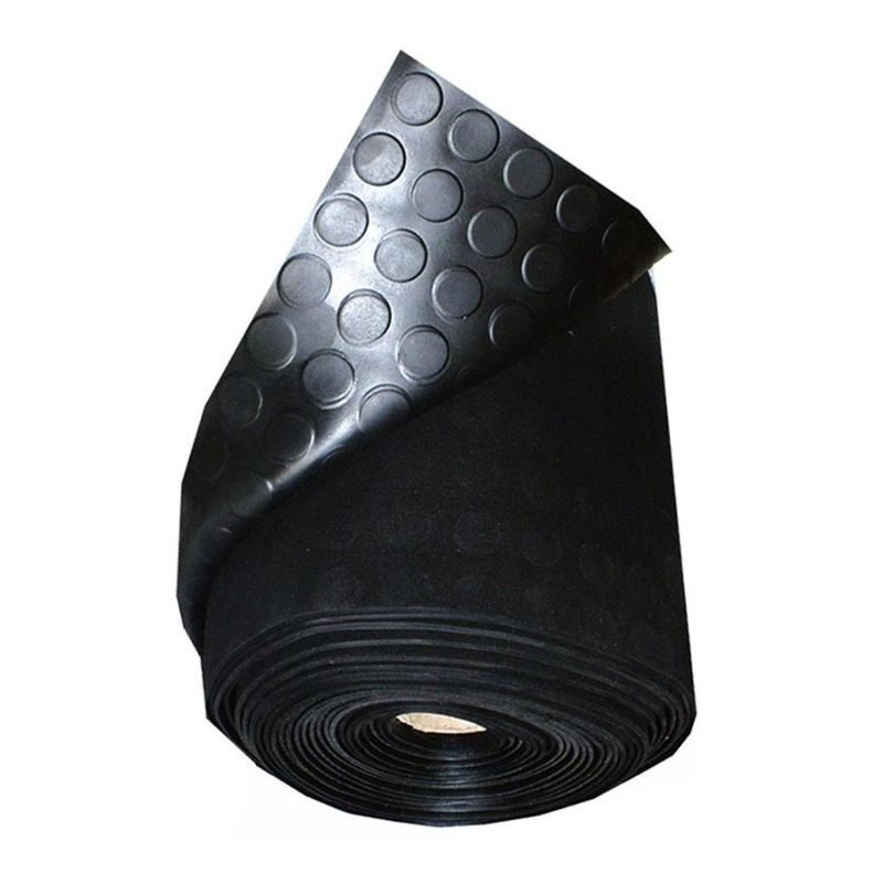 Λάστιχο φύλλο 3mm πάχος μαύρο με βούλες 50kg