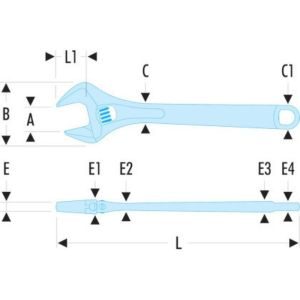 Γαλλικό Κλειδί  113AS.8CP 200mm FACOM - Image 3
