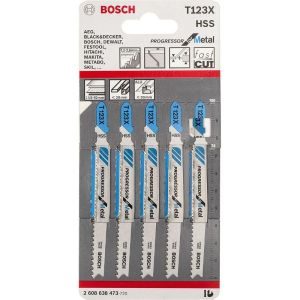 Πριονόλαμα Σέγας 5 Τεμάχια T123X 2608638473 BOSCH
