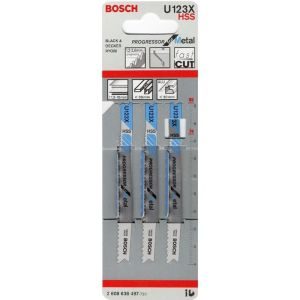 Πριονόλαμες Σέγας 92mm / 21tpi 3 τεμάχια U123X 2608638497 BOSCH