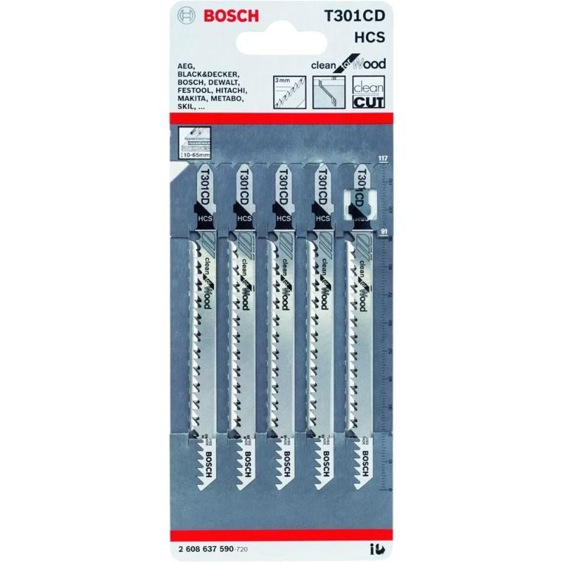 Λάμα για Κοπή Ξύλου 5τεμ T301CD 90MM 2608637590 Bosch