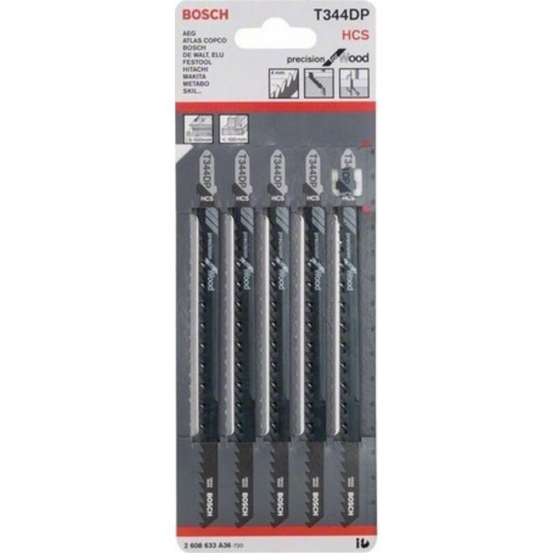 Πριονόλαμα Σέγας  5 Τεμάχια T344DP 2608633A36 BOSCH