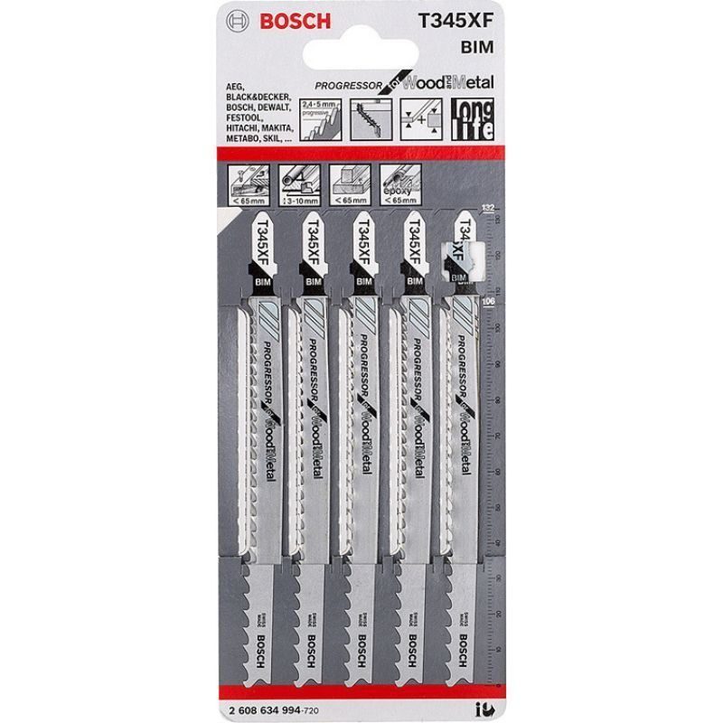 Λάμα για Κοπή Ξύλου - Μετάλλου 105mm T365XF 2608634994 Bosch