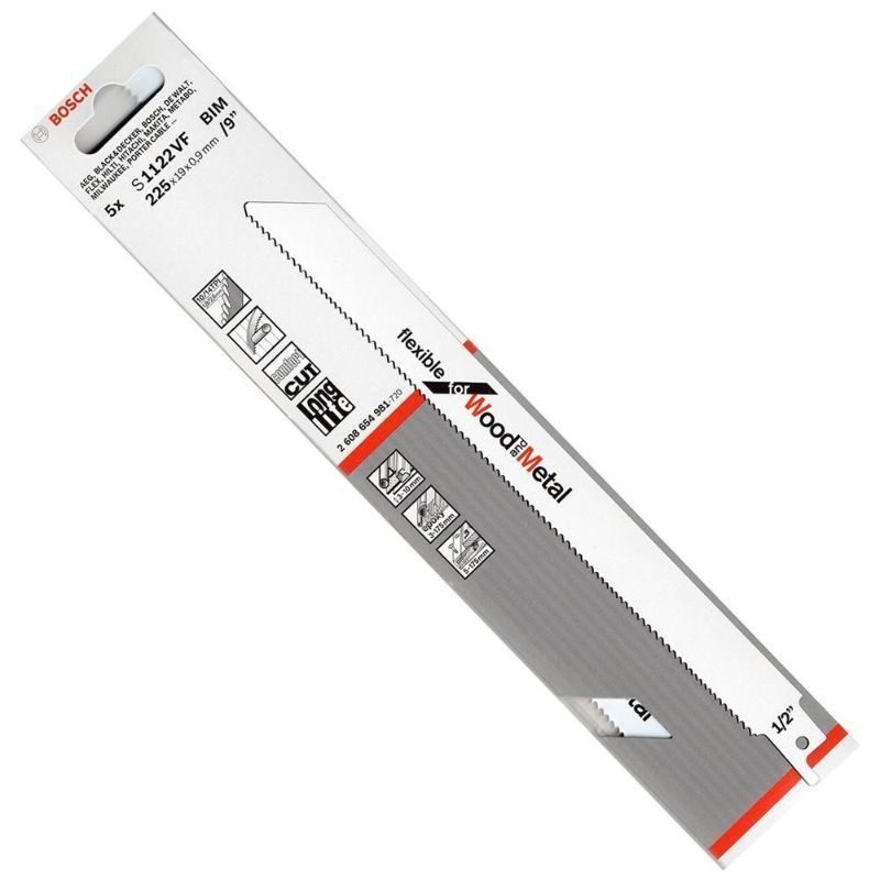 Λάμες Σπαθοσέγας Μετάλλου / Ξύλου 5τμχ 2608654981 BOSCH