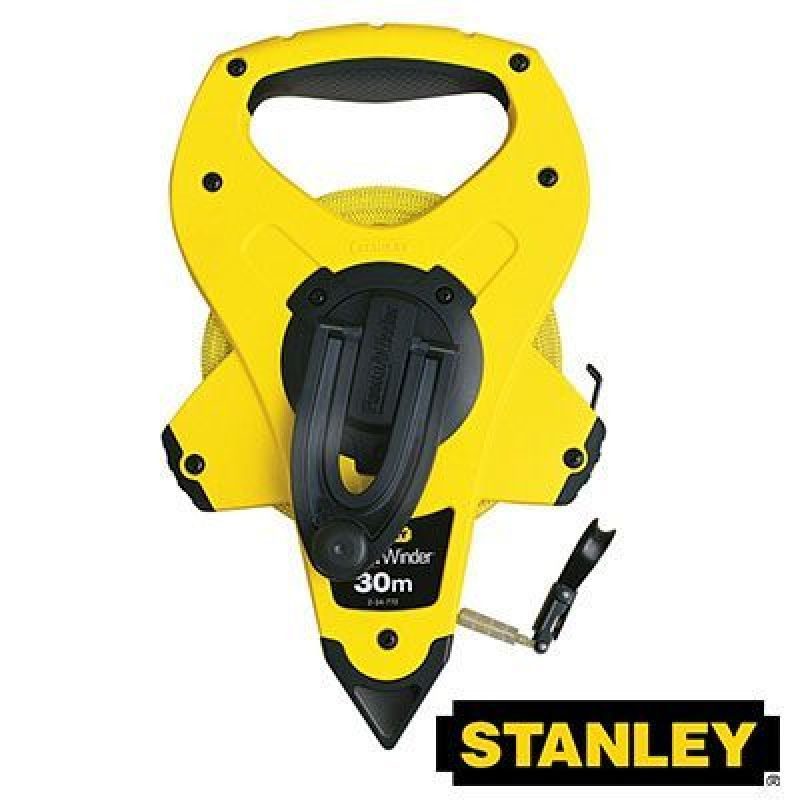 Μετροταινία Power Winder με λαβή μεταφοράς STANLEY