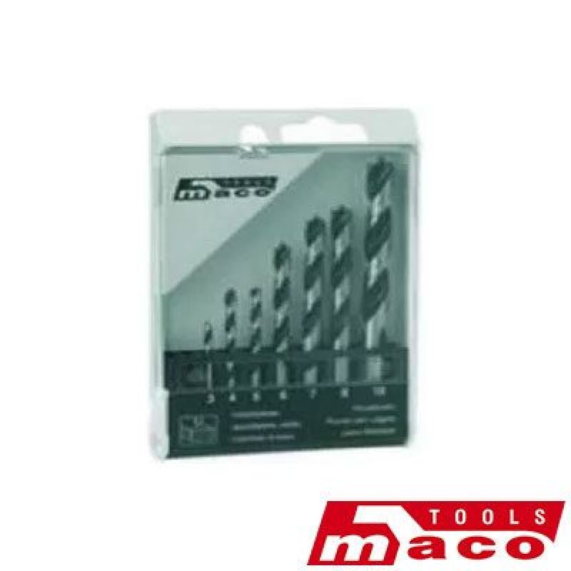 Τρυπάνια σετ ακίδας - ξύλου 7 τεμαχίων Maco Tools