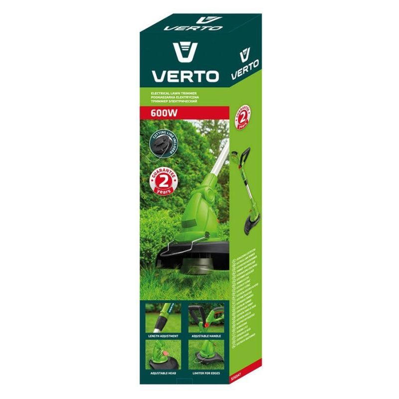 VERTO Χλοοκοπτικό ηλεκτρικό 600W 30cm 52G547 - Image 2