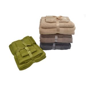 Πετσέτες TOULIP ΣΕΤ 3 τμχ 30x30-50x90-70x140
