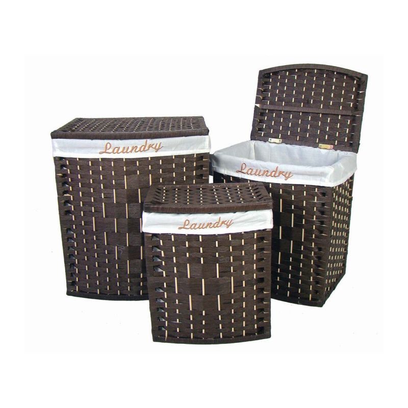 Καλάθι απλύτων σετ BOX 45x35xx51/38x25x44/30x20x38