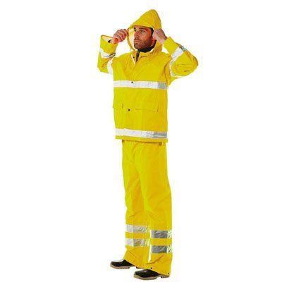 Στολή αδιάβροχη φωσφόριζε σετ με ανακλαστικές ταινίες