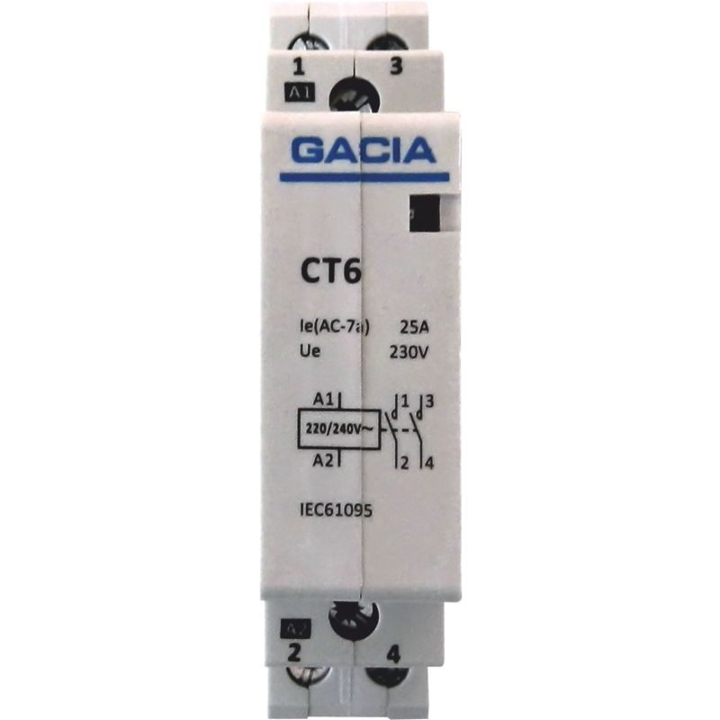 ΡΕΛΕ ΡΑΓΑΣ 2Χ40Α 2NO 240V AC GACIA