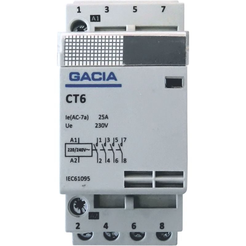ΡΕΛΕ ΡΑΓΑΣ 4Ρ 4Χ63Α 4ΝΟ 240V AC GACIA
