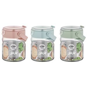ΒΑΖΟ ΓΥΑΛΙΝΟ ME ΠΛΑΣΤΙΚΟ  ΚΑΠΑΚΙ 900ml 131064