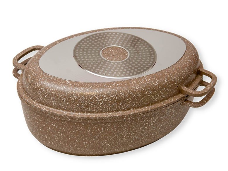 ΓΑΣΤΡΑ ΠΟΛΥΣΚΕΥΟΣ ΜΕ ΑΝΤΙΚΟΛΛΗΤΙΚΗ ΕΠΙΣΤΡΩΣΗ ΠΕΤΡΑ 38cm No34100 - Image 2