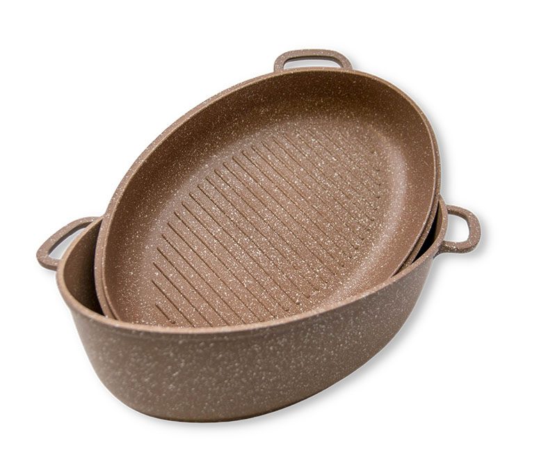 ΓΑΣΤΡΑ ΠΟΛΥΣΚΕΥΟΣ ΜΕ ΑΝΤΙΚΟΛΛΗΤΙΚΗ ΕΠΙΣΤΡΩΣΗ ΠΕΤΡΑ 38cm No34100 - Image 3