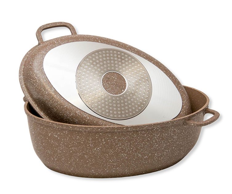 ΓΑΣΤΡΑ ΠΟΛΥΣΚΕΥΟΣ ΜΕ ΑΝΤΙΚΟΛΛΗΤΙΚΗ ΕΠΙΣΤΡΩΣΗ ΠΕΤΡΑ 38cm No34100 - Image 5